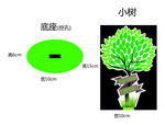 异形小树立牌