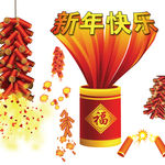新年鞭炮素材