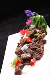 黑椒雪花牛肉粒