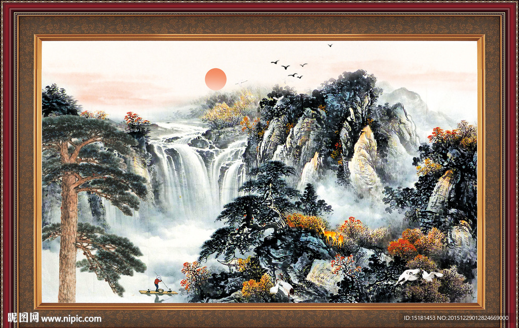 巨幅山水画
