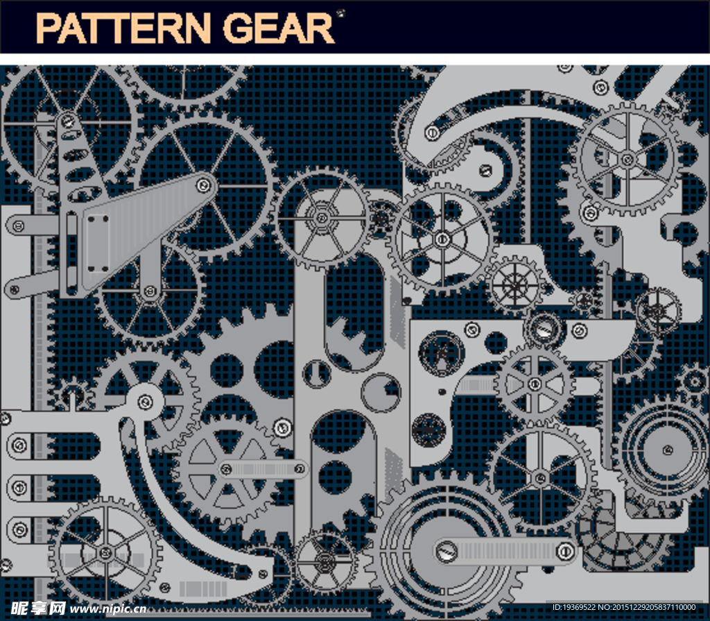 机械齿轮背景