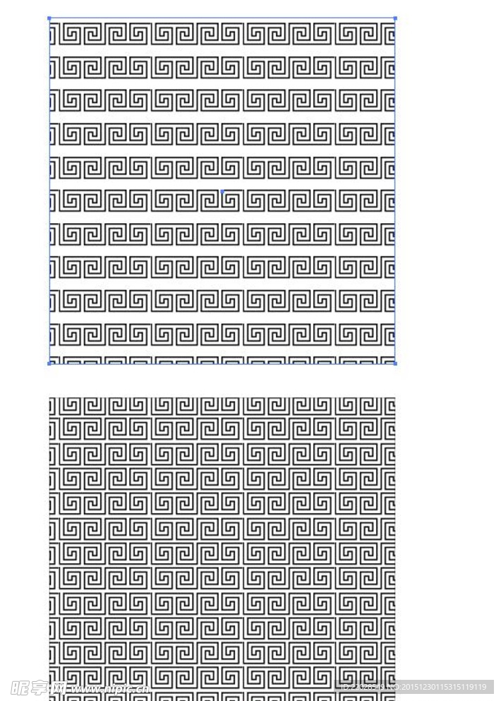 中国风回字形状花纹万字设计图