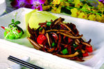 茶树菇炒鳝丝