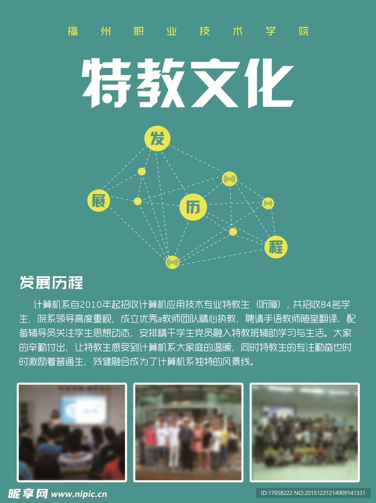 学院发展历程海报