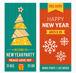彩色圣诞新年banner