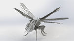 蜻蜓3D拼图模型 切割图纸