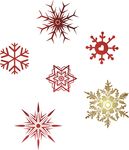 矢量雪花素材