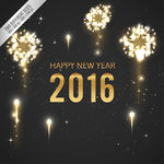 精致2016新年贺卡矢量素材