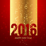 精致2016新年贺卡矢量素材
