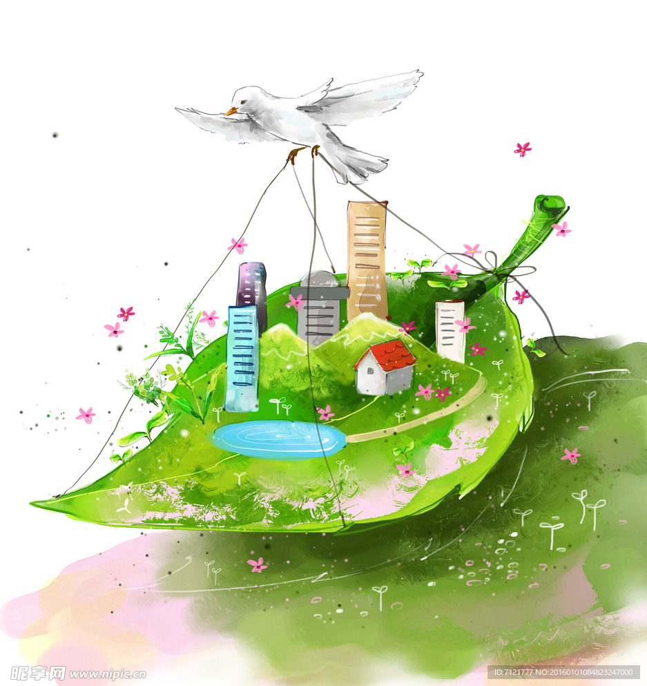 环保 插画