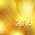 精致2016新年矢量贺卡素材