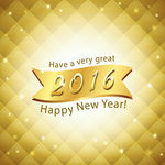 精致新年2016贺卡矢量素材