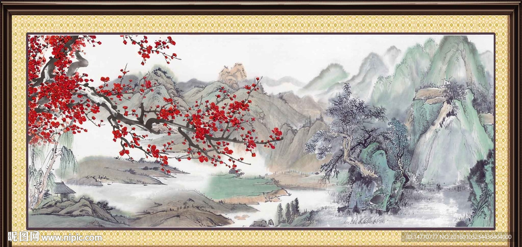 国画梅花