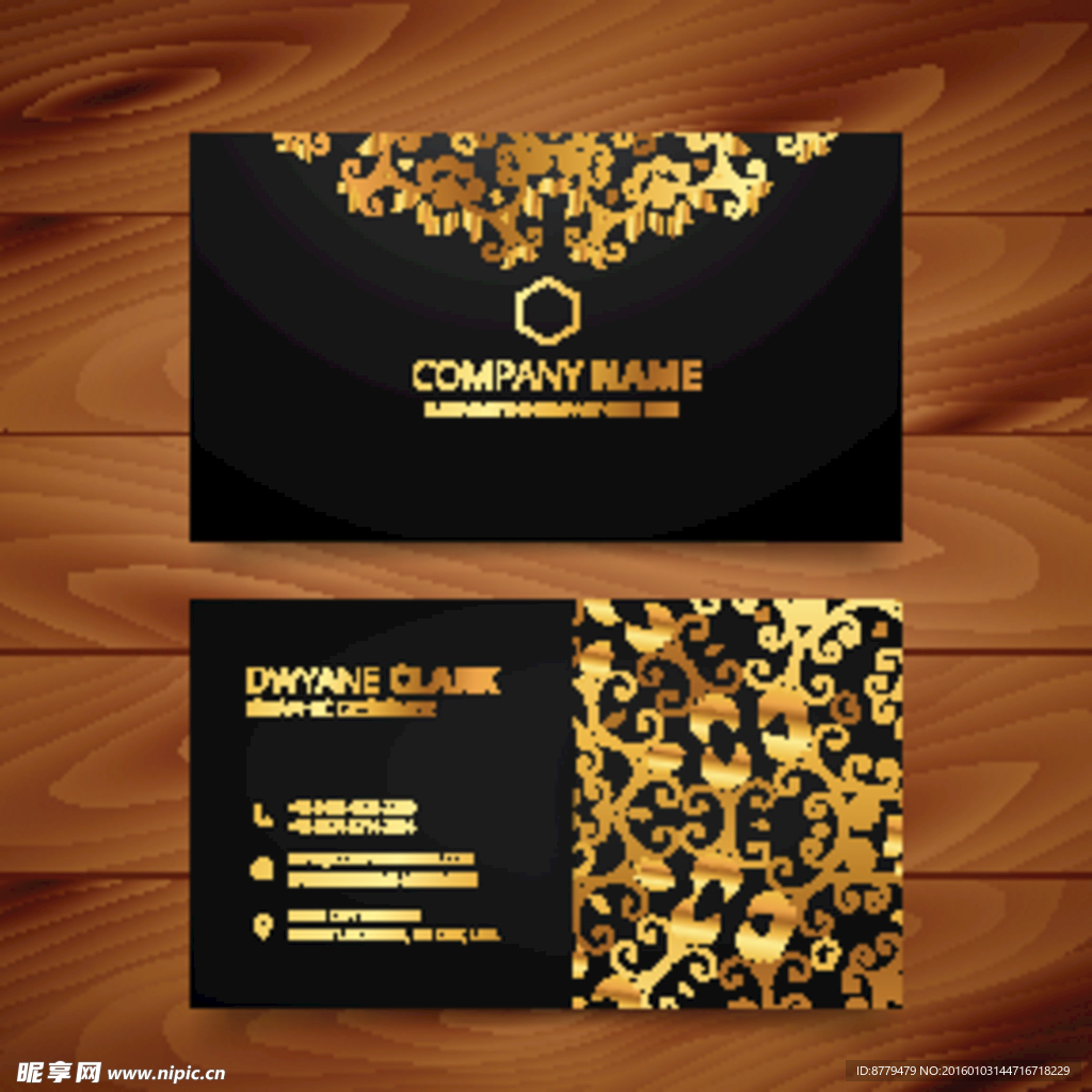 高档名片 金色名片 时尚名片