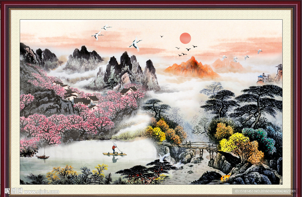 国画山水画