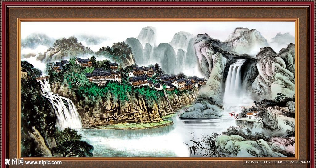 巨幅山水画