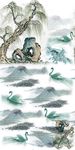 中国风水墨画图案