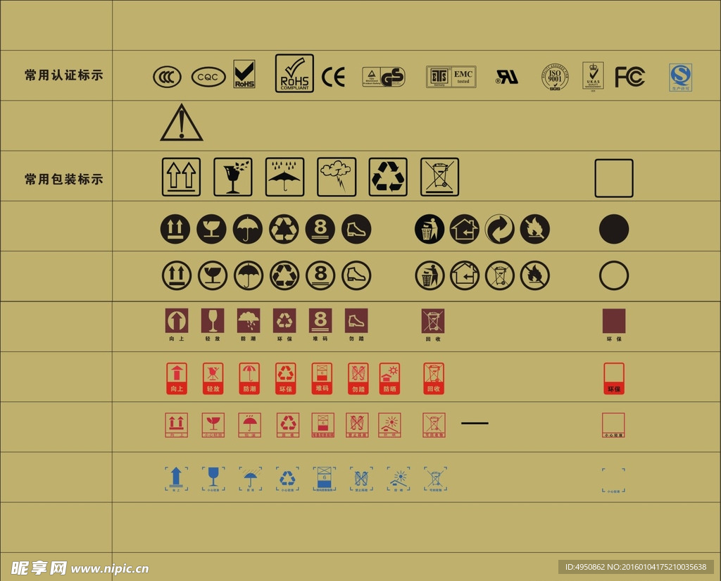 包装标示 认证标示