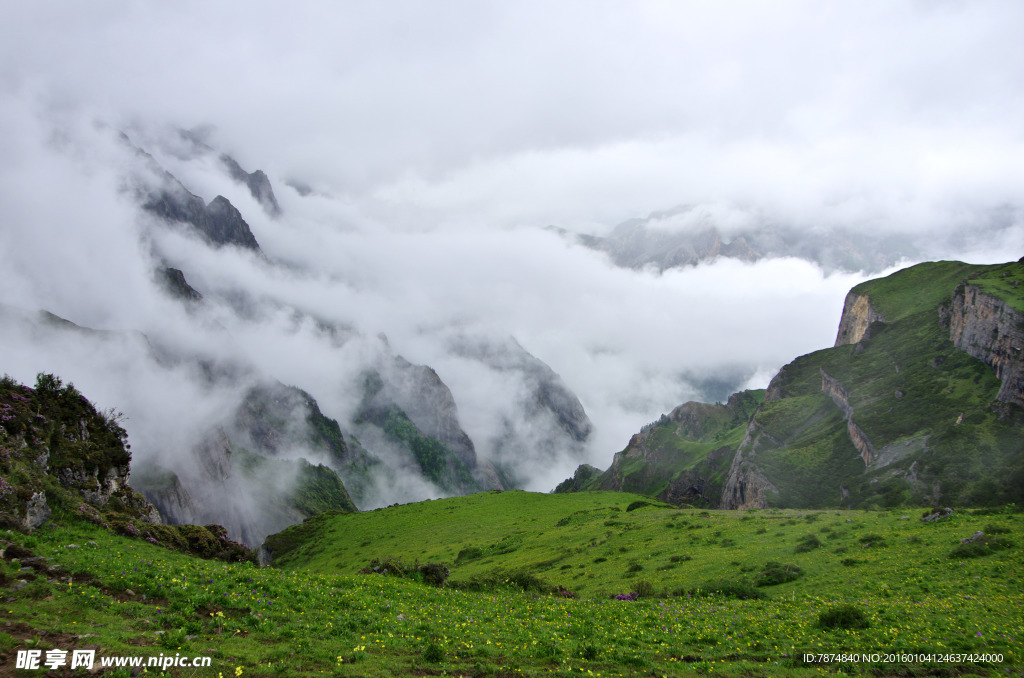 龙门山风光