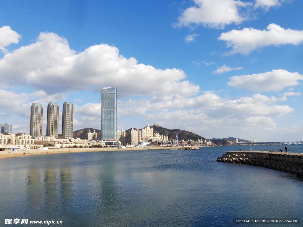 大连星海湾海滨风景