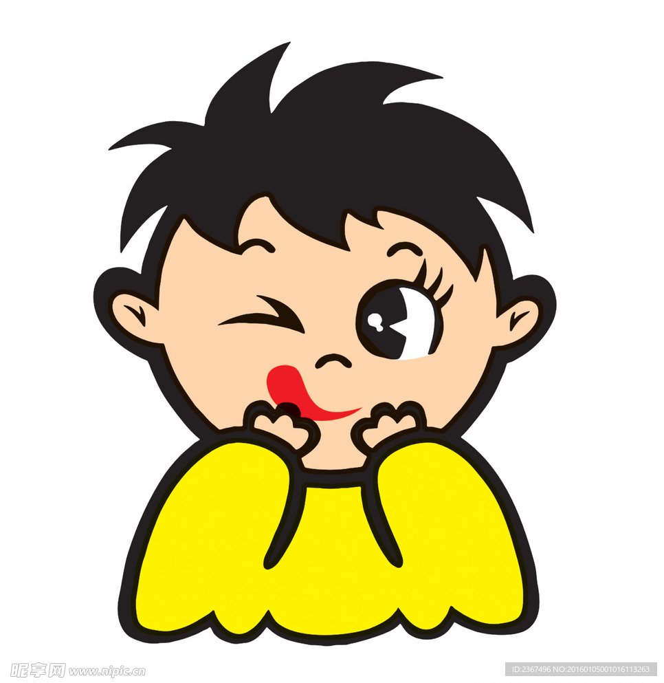 卡通小孩
