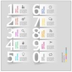 精美数字标签