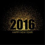 2016年新年快乐光晕贺卡