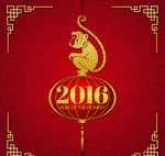 2016年金猴贺卡