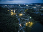 航拍夜景