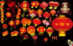 年货节新年灯笼素材