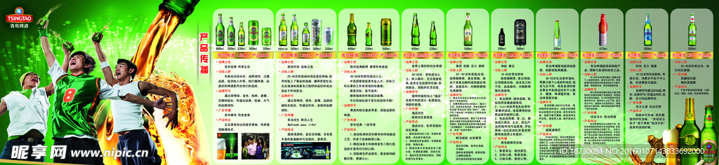 青岛啤酒宣传板