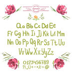 水彩大小写字母