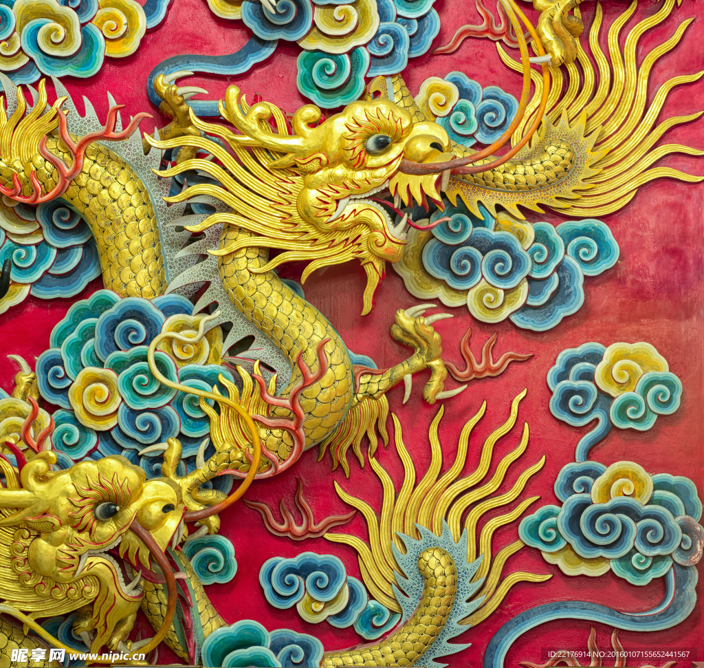 金龙雕刻图片