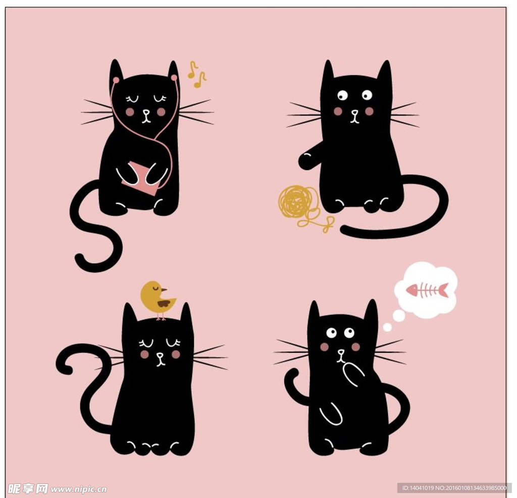可爱猫海报