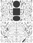 手绘复古欧美花纹边框