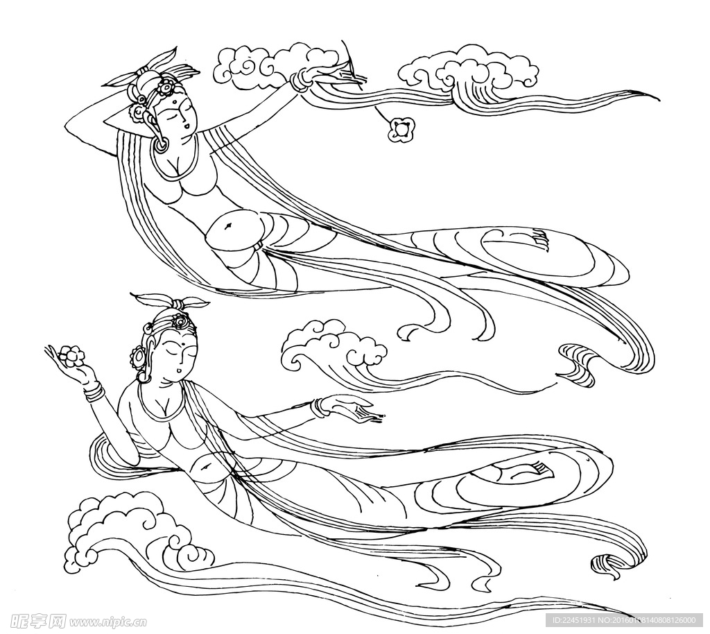 仙女飞天