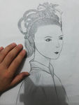 手绘古典美女
