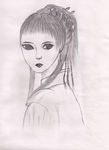 手绘古典美女