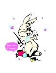矢量卡通兔子印花图案