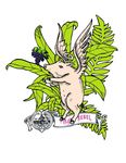 矢量卡通野猪印花图案