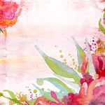 水彩抽象花卉底纹背景