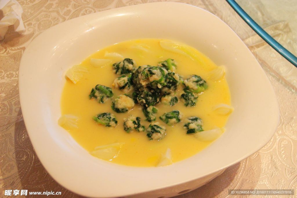 粤菜 高汤韭菜丸