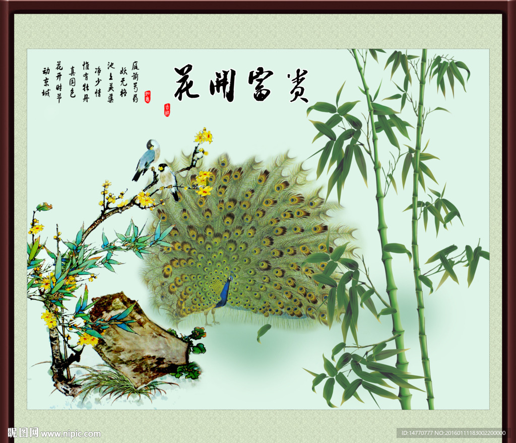 孔雀开屏
