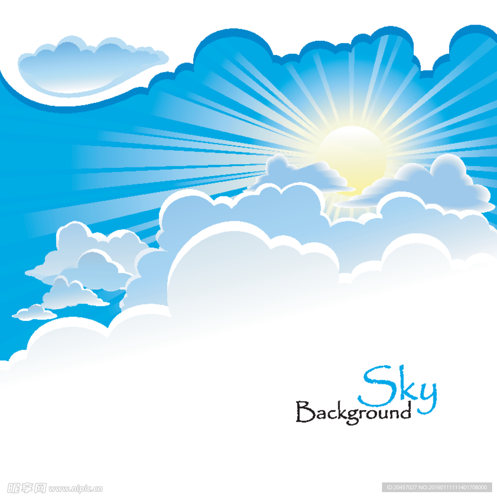 天空日出场景