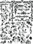 矢量花边花纹合集
