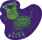 矢量卡通小猫印花图案