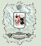 矢量卡通小猫印花图案