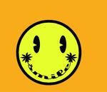 矢量卡通笑脸印花图案