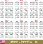 2015-2020日历