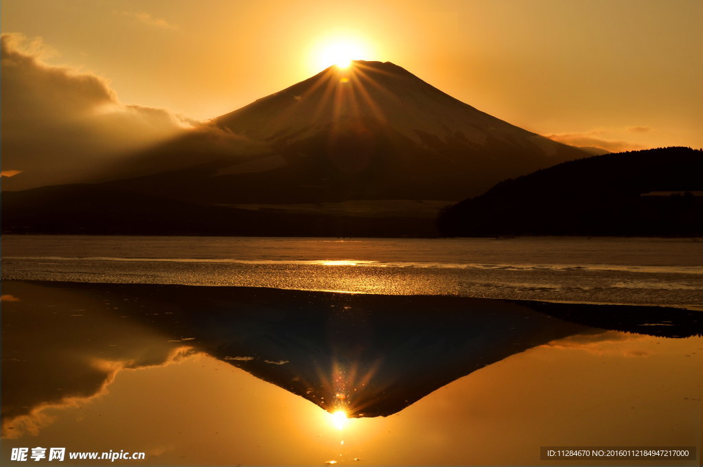 富士山夕阳